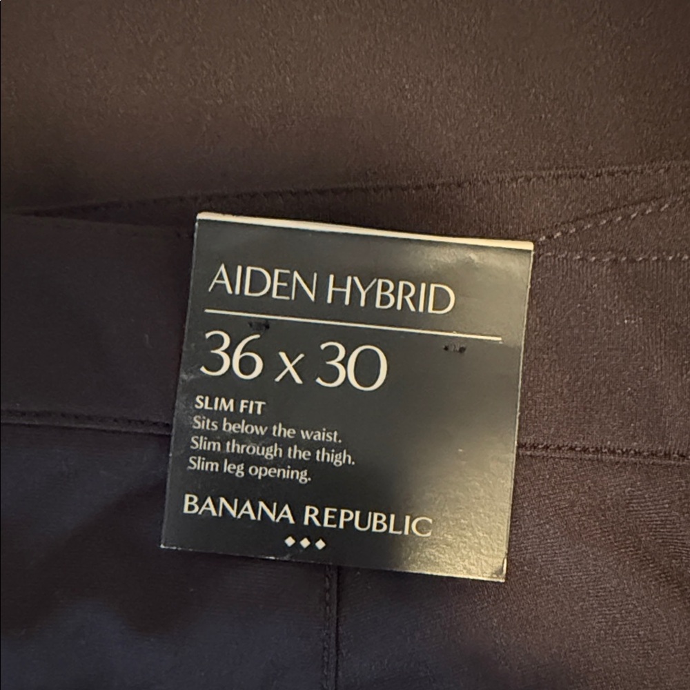 Banana Republic Aiden Hybrid Slim Fit Pants - black